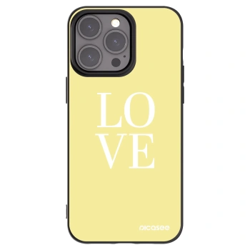 Picasee silikónový čierny obal pre Apple iPhone 15 Pro Max - Love