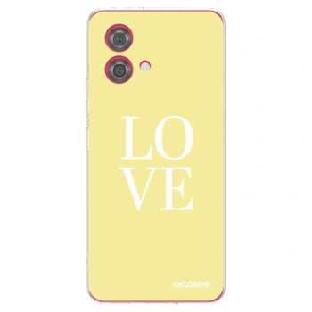 Picasee silikónový prehľadný obal pre Motorola Moto G84 5G - Love