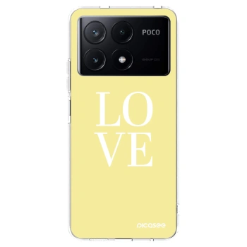 Picasee silikónový prehľadný obal pre Xiaomi Poco X6 Pro - Love