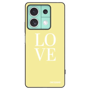 Picasee silikónový čierny obal pre Xiaomi Redmi Note 13 5G - Love