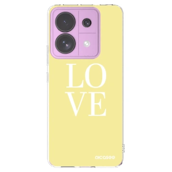 Picasee silikónový prehľadný obal pre Xiaomi Redmi Note 13 Pro 5G - Love