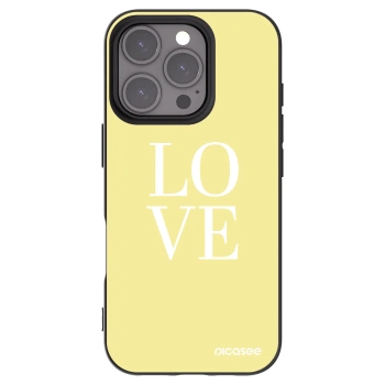Picasee silikónový čierny obal pre Apple iPhone 16 Pro - Love