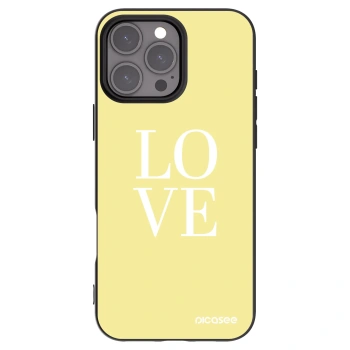 Picasee silikónový čierny obal pre Apple iPhone 16 Pro Max - Love