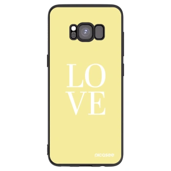 Picasee silikónový čierny obal pre Samsung Galaxy S8 G950F - Love