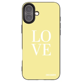 Picasee silikónový čierny obal pre Apple iPhone 16 Plus - Love