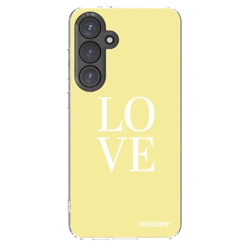 Picasee silikónový prehľadný obal pre Samsung Galaxy S24 FE S721B - Love