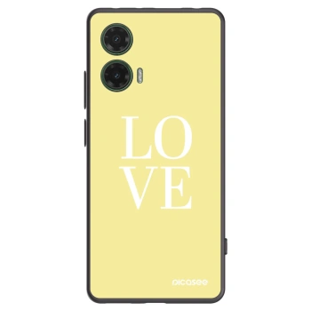Picasee silikónový čierny obal pre Motorola Moto G35 5G - Love
