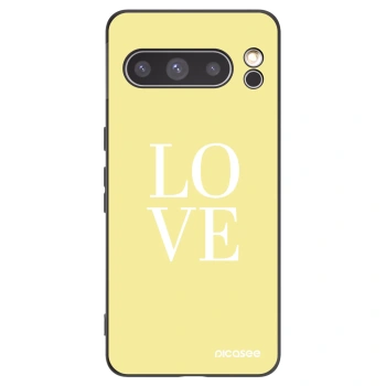 Picasee silikónový čierny obal pre Google Pixel 8 Pro - Love