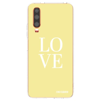Picasee silikónový prehľadný obal pre Huawei P30 - Love