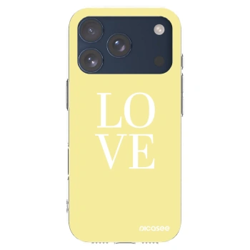 Picasee silikónový prehľadný obal pre Apple iPhone 17 Pro - Love