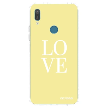 Picasee silikónový prehľadný obal pre Huawei Y6 2019 - Love