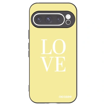 Picasee silikónový čierny obal pre Google Pixel 9 Pro XL - Love