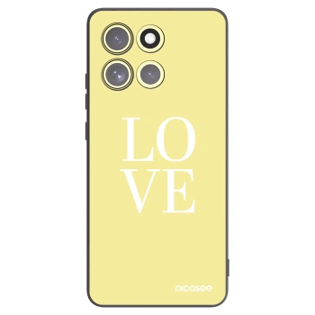Picasee silikónový čierny obal pre Motorola Moto G86 Power 5G - Love