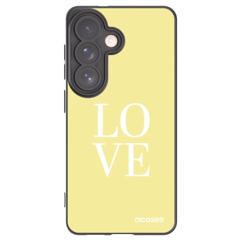Picasee silikónový čierny obal pre Samsung Galaxy S26 - Love