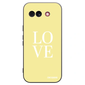 Picasee silikónový čierny obal pre Google Pixel 10a - Love