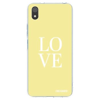 Picasee silikónový prehľadný obal pre Xiaomi Redmi 7A - Love
