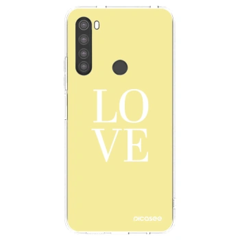 Picasee silikónový prehľadný obal pre Xiaomi Redmi Note 8 - Love