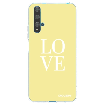 Picasee silikónový prehľadný obal pre Huawei Nova 5T - Love