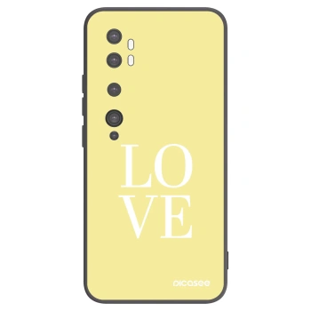 Picasee silikónový čierny obal pre Xiaomi Mi Note 10 (Pro) - Love