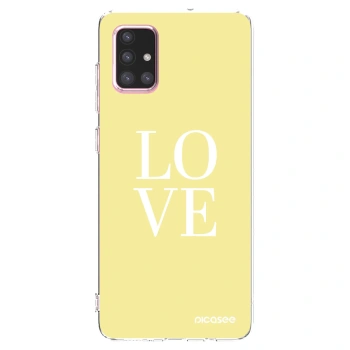Picasee silikónový prehľadný obal pre Samsung Galaxy A71 A715F - Love