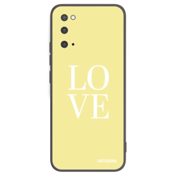 Picasee silikónový čierny obal pre Samsung Galaxy S20 G980F - Love