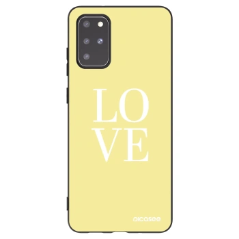 Picasee silikónový čierny obal pre Samsung Galaxy S20+ G985F - Love