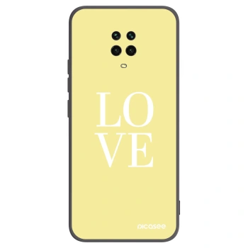Picasee silikónový čierny obal pre Xiaomi Redmi Note 9 Pro - Love