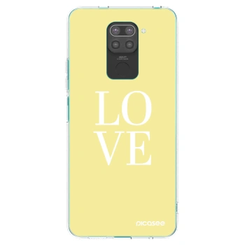Picasee silikónový čierny obal pre Xiaomi Redmi Note 9 - Love