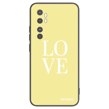 Picasee silikónový čierny obal pre Xiaomi Mi Note 10 Lite - Love