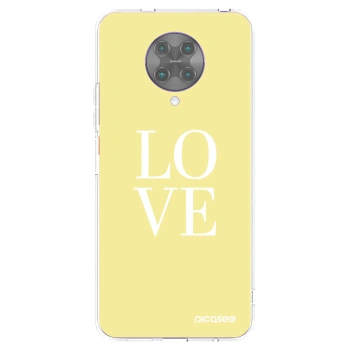 Picasee silikónový prehľadný obal pre Xiaomi Poco F2 Pro - Love