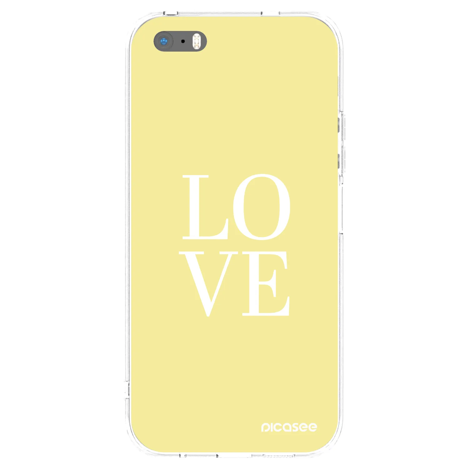 Silikónový prehľadný obal pre Apple iPhone 5/5S/SE - Love