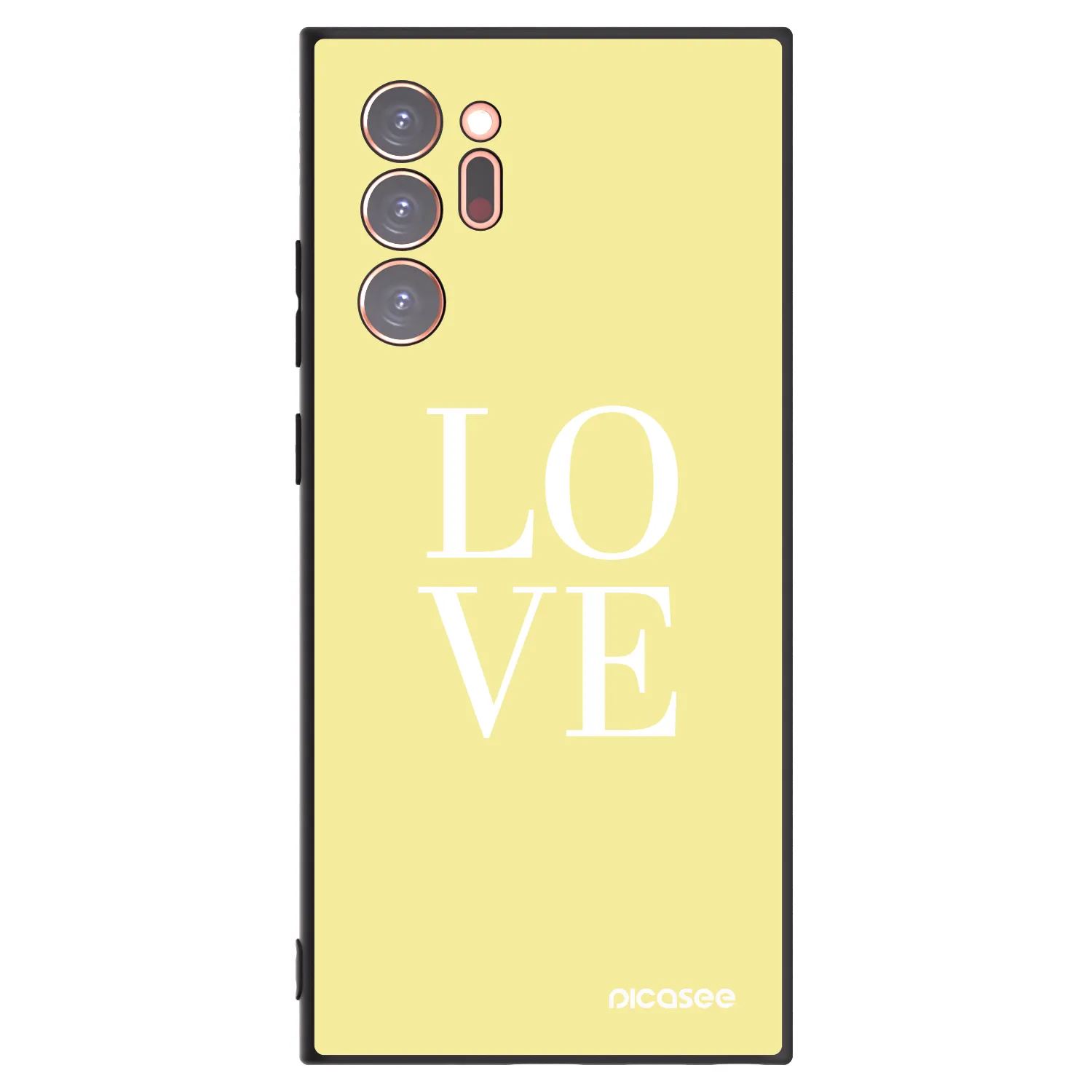 Picasee silikónový čierny obal pre Samsung Galaxy Note 20 Ultra - Love