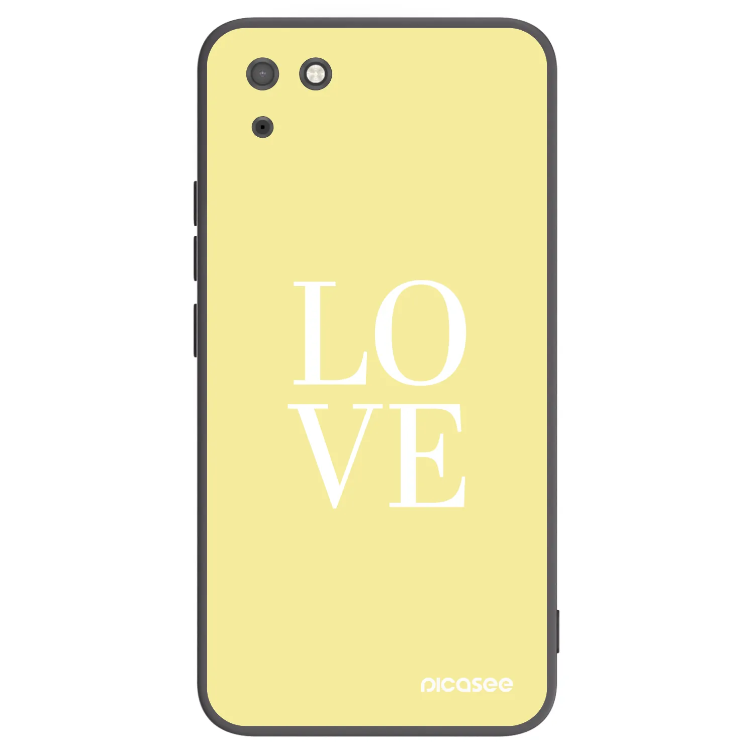 Picasee silikónový čierny obal pre Huawei Y5P - Love