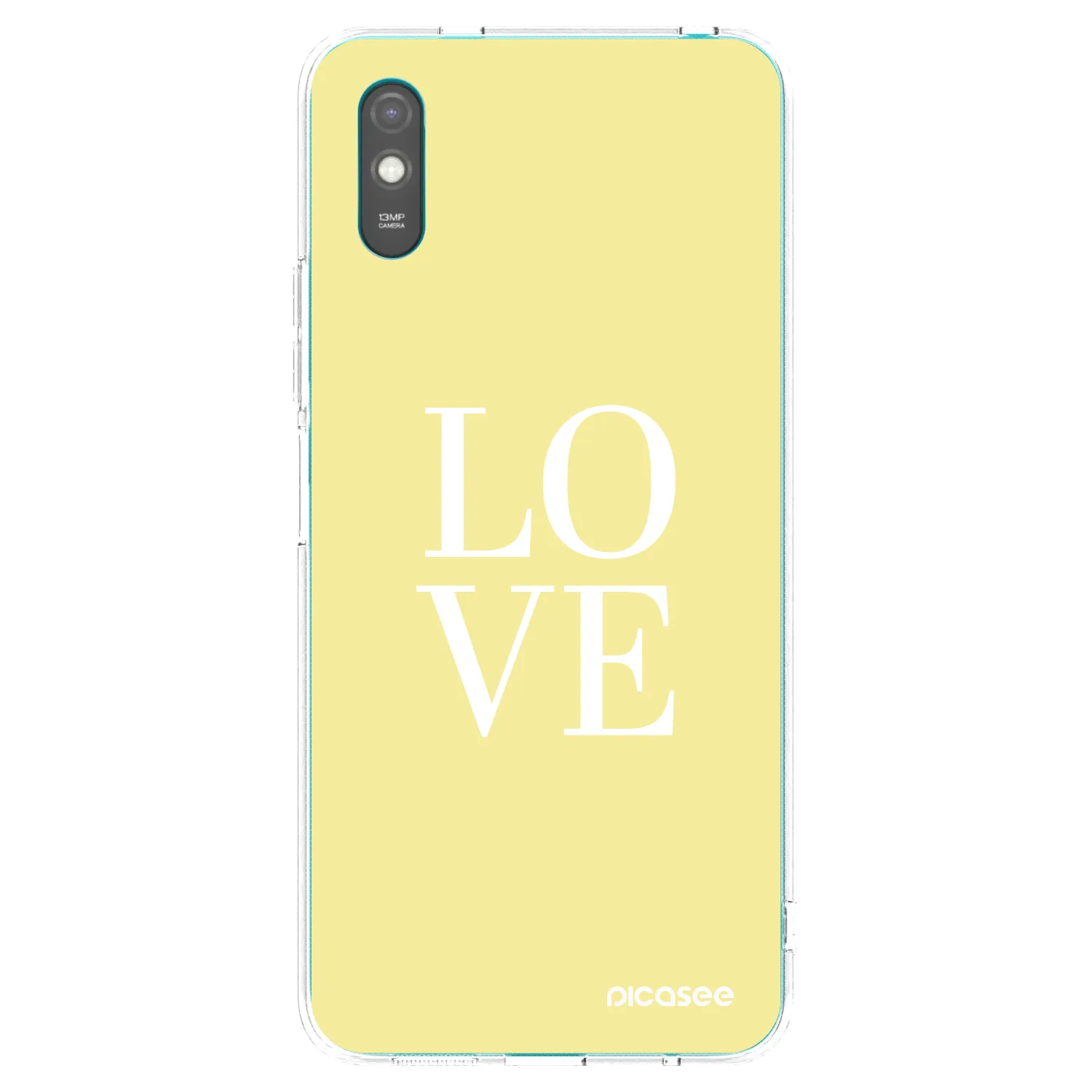 Silikónový prehľadný obal pre Xiaomi Redmi 9A - Love