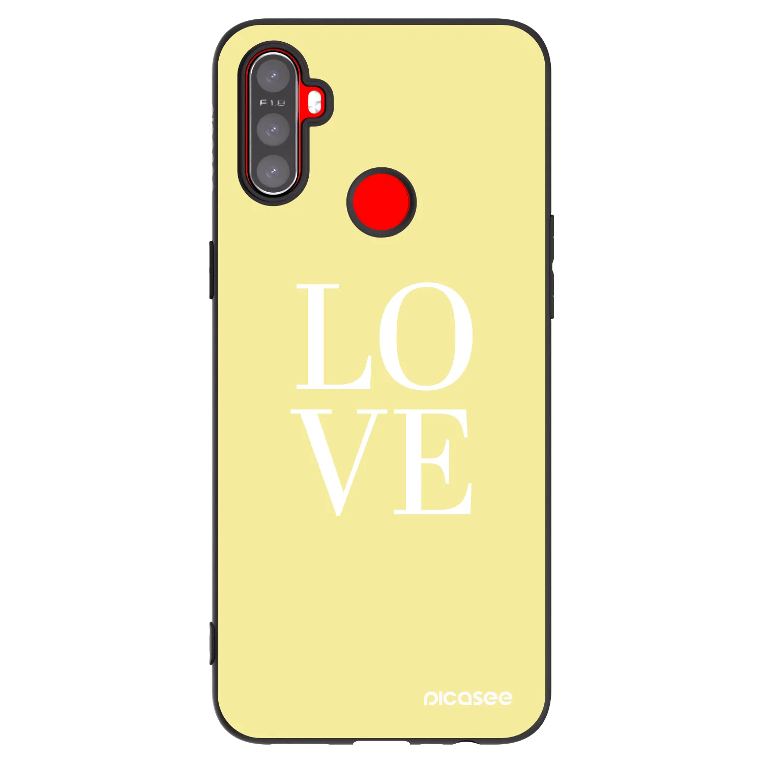 Picasee silikónový čierny obal pre Realme C3 - Love