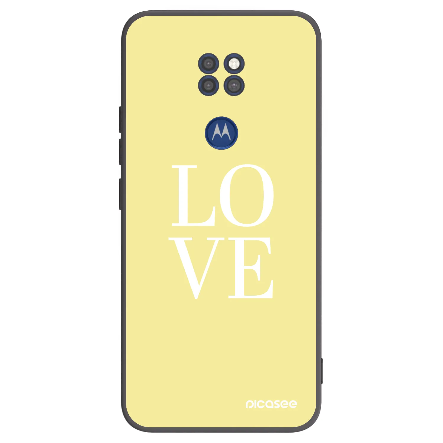 Picasee silikónový čierny obal pre Motorola Moto G9 Play - Love