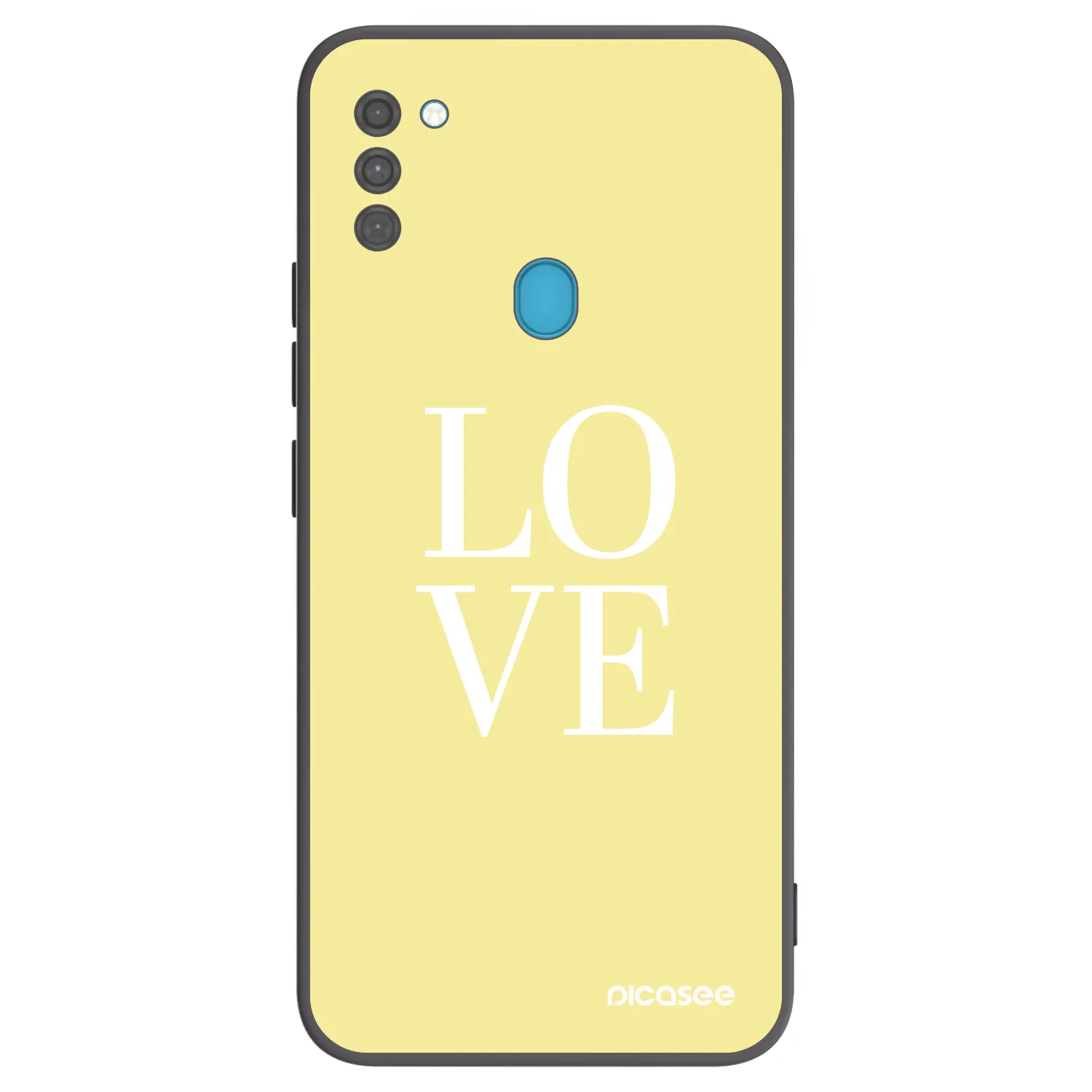 Picasee silikónový čierny obal pre Samsung Galaxy M11 - Love