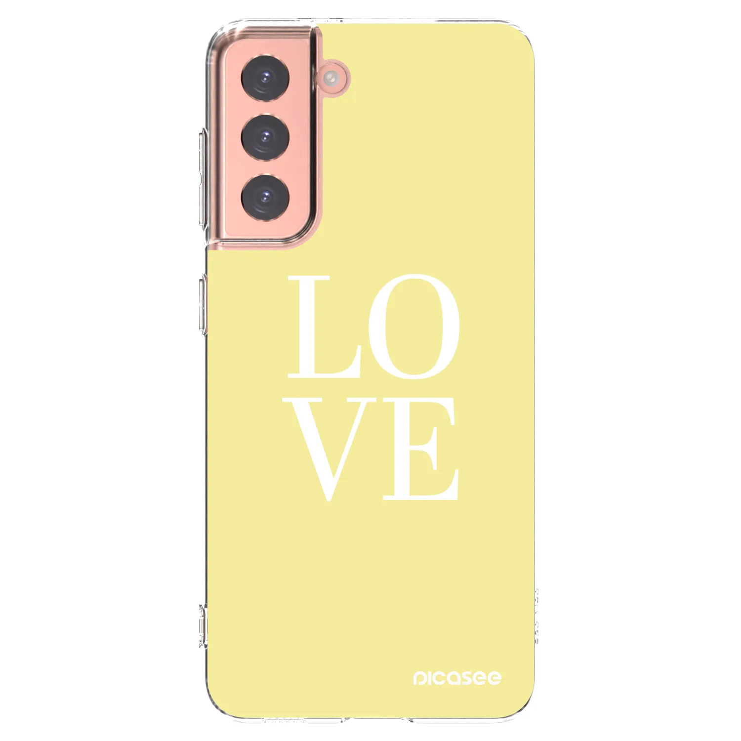 Silikónový prehľadný obal pre Samsung Galaxy S21 5G G991B - Love