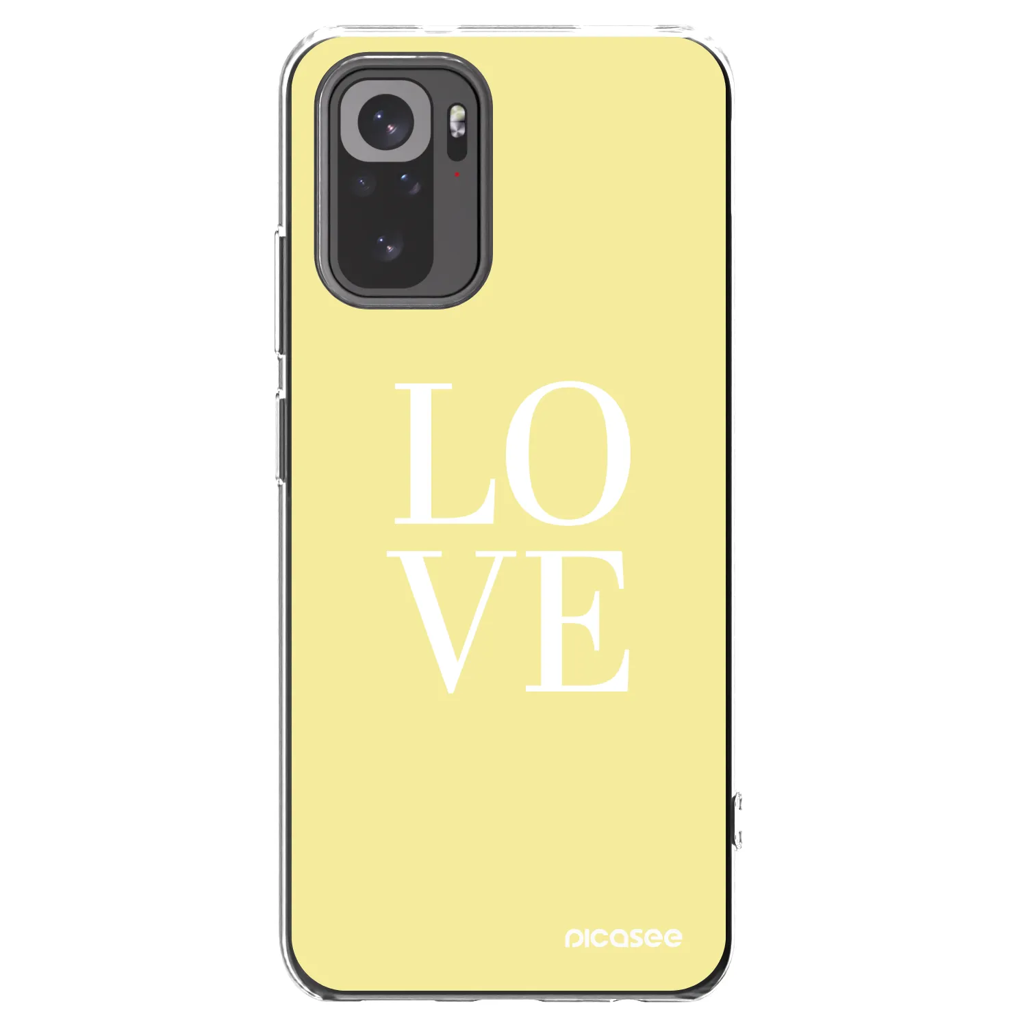 Silikónový prehľadný obal pre Xiaomi Redmi Note 10 - Love