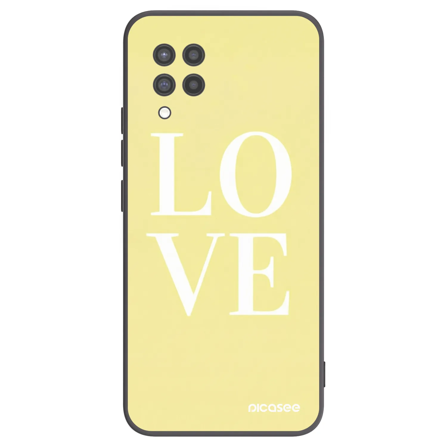 Picasee silikónový čierny obal pre Samsung Galaxy A42 A426B - Love