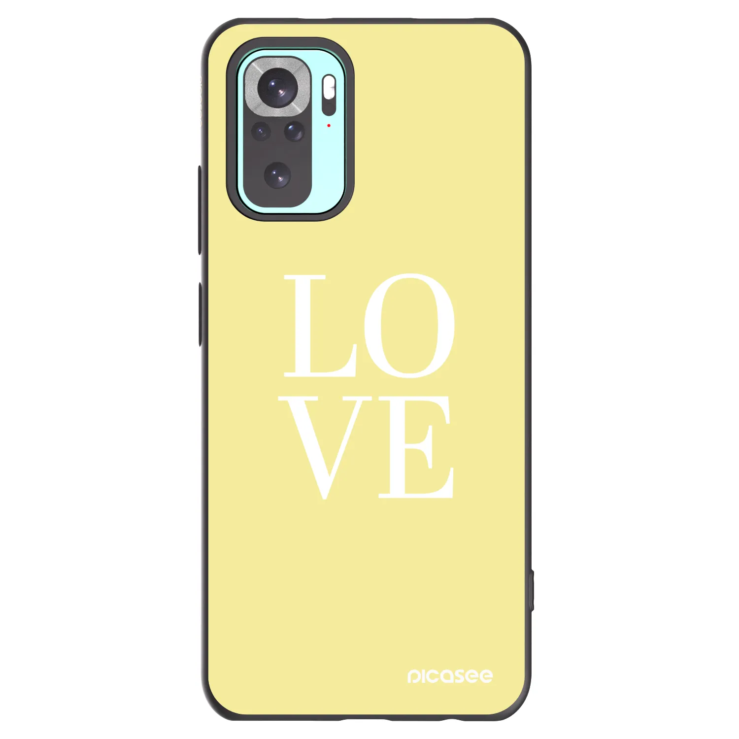 Picasee silikónový čierny obal pre Xiaomi Redmi Note 10 Pro - Love