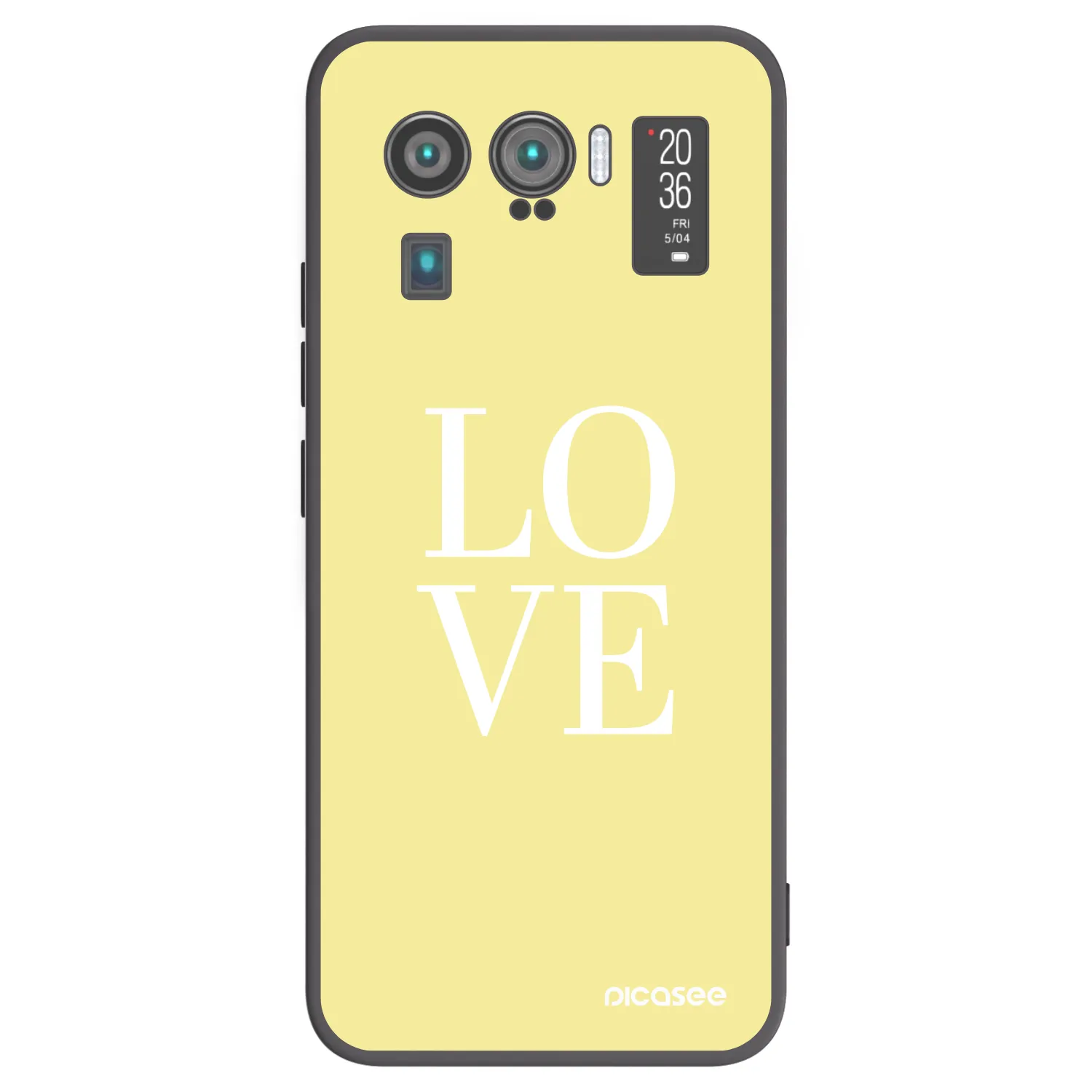 Picasee silikónový čierny obal pre Xiaomi Mi 11 Ultra - Love
