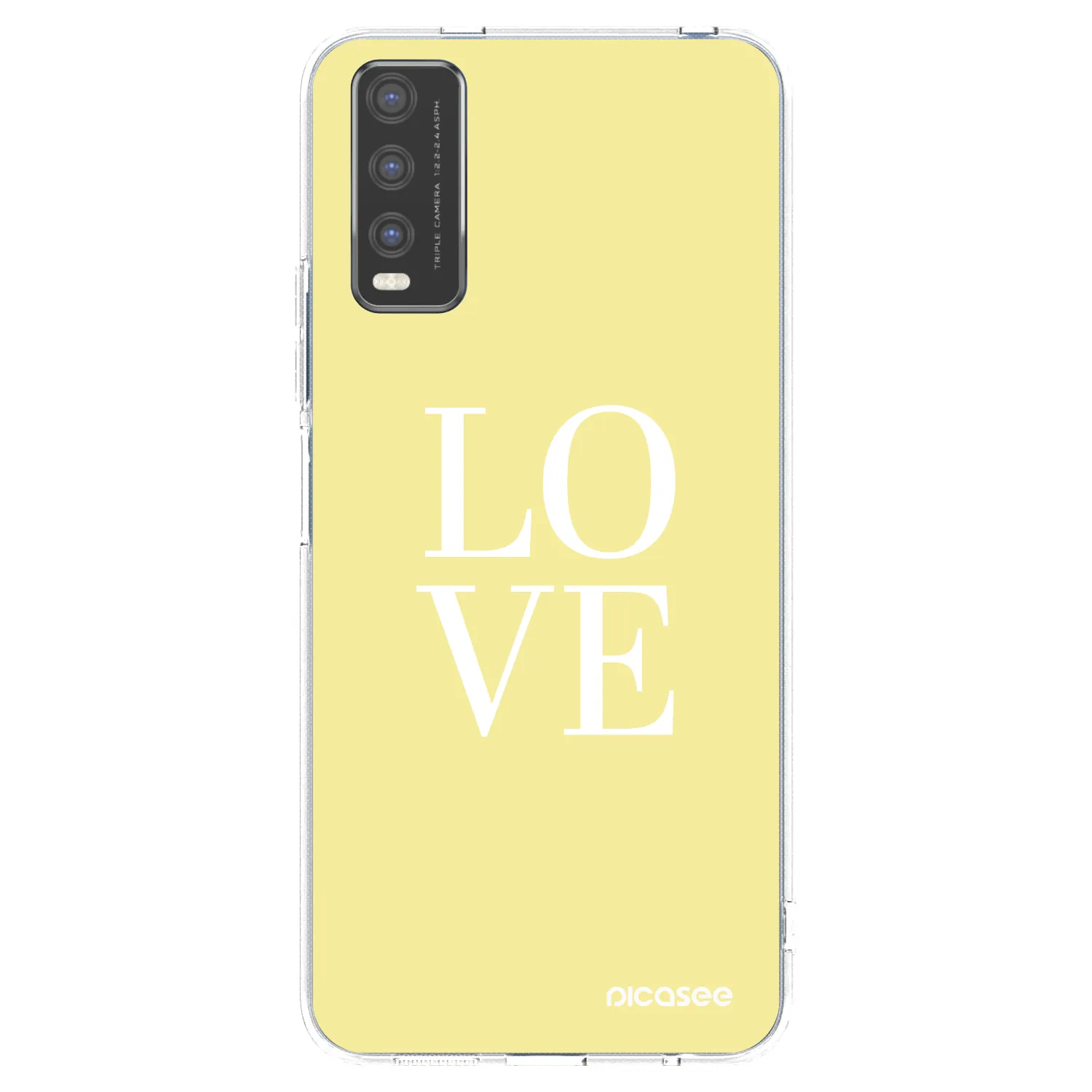 Picasee silikónový prehľadný obal pre Vivo Y20s - Love
