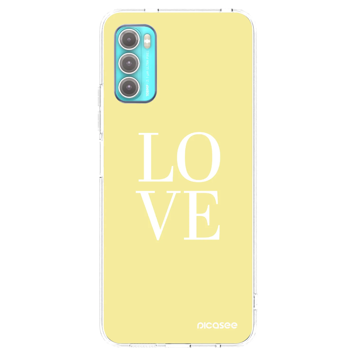 Silikónový prehľadný obal pre Motorola Moto G60 - Love