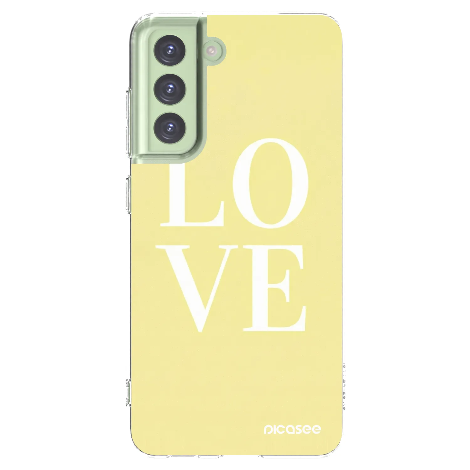 Picasee silikónový prehľadný obal pre Samsung Galaxy S21 FE 5G - Love