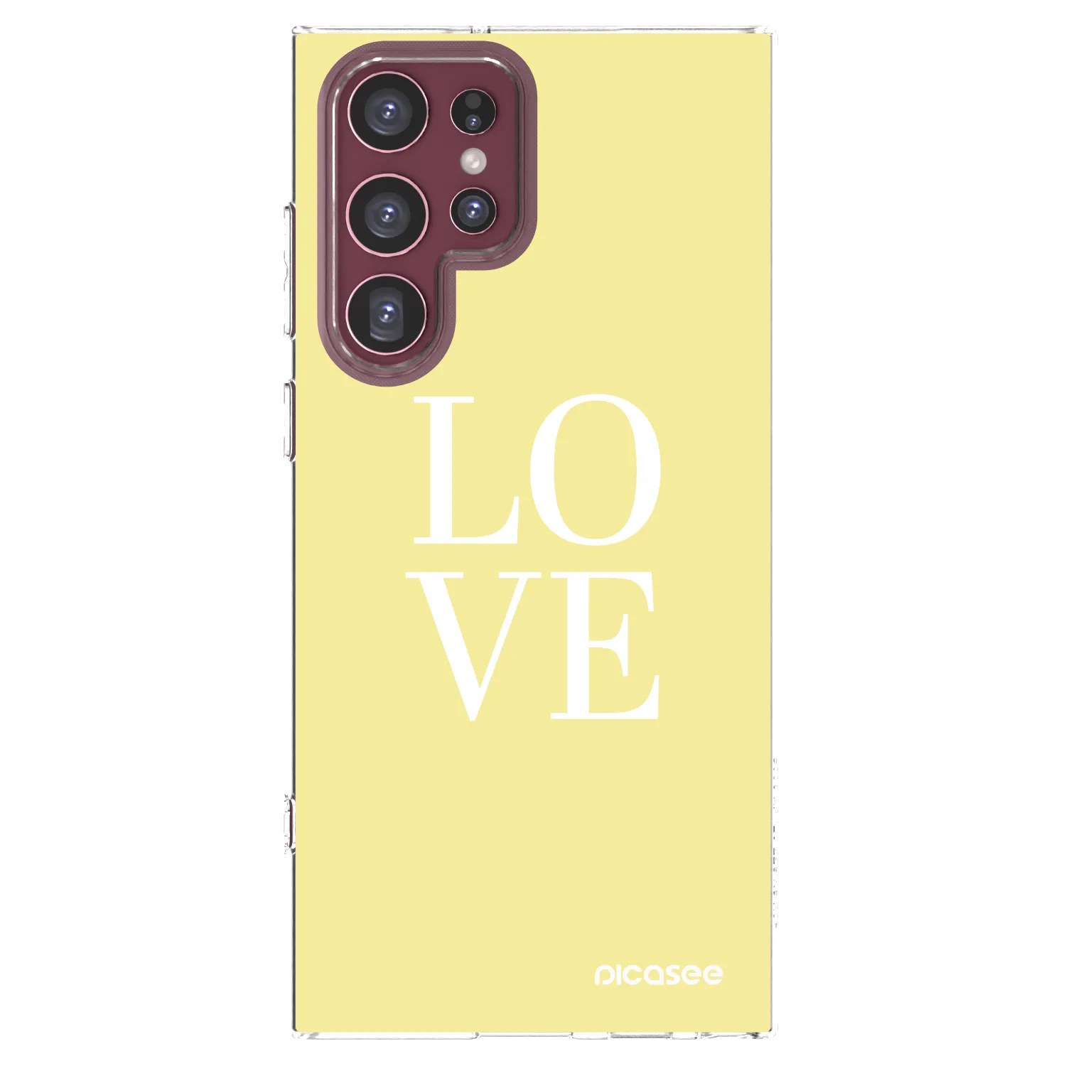 Picasee silikónový prehľadný obal pre Samsung Galaxy S22 Ultra 5G - Love
