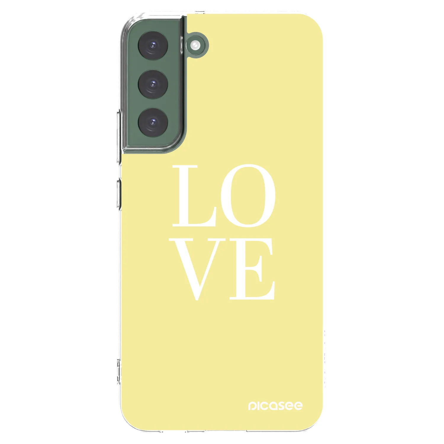 Picasee silikónový prehľadný obal pre Samsung Galaxy S22+ 5G - Love