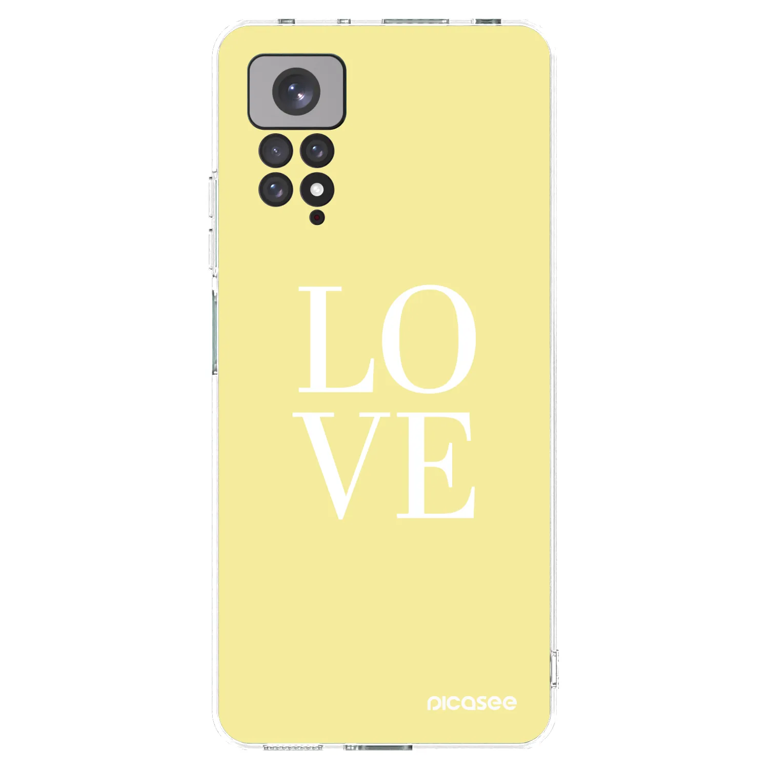 Silikónový prehľadný obal pre Xiaomi Redmi Note 11 - Love