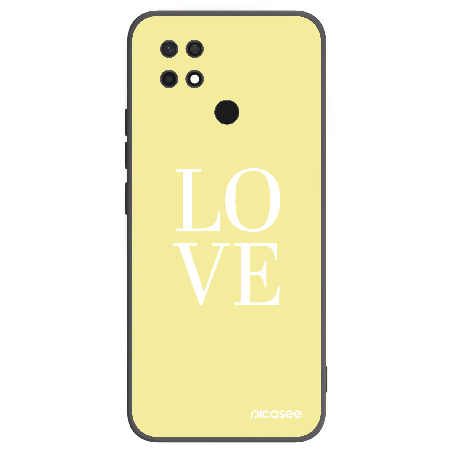 Picasee silikónový čierny obal pre Xiaomi Redmi 10C - Love
