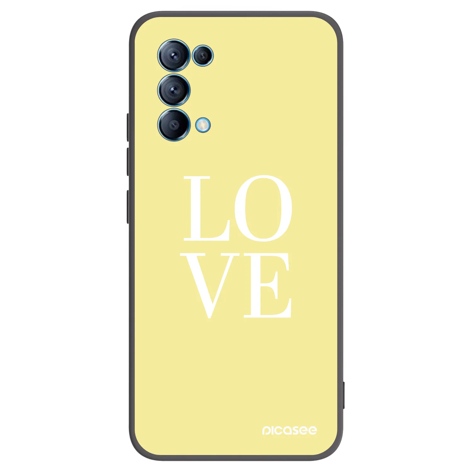 Picasee silikónový čierny obal pre OPPO Reno 5 5G - Love
